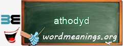 WordMeaning blackboard for athodyd